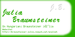 julia braunsteiner business card